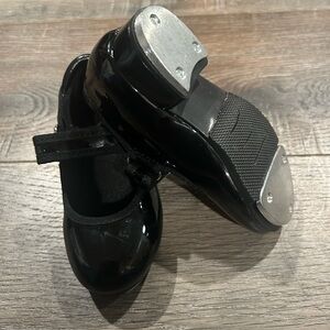 STELLE Kids Tap Dance Shoes Size 2MT toddler black Mary Jane NWOT